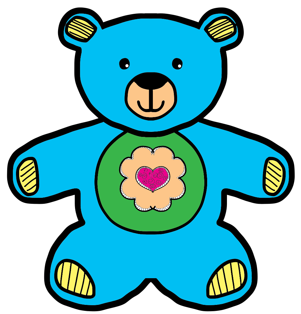 teddy bear with blue shirt